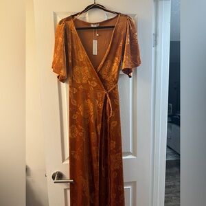 Baltic Born Danielle Embossed Velvet Maxi Dress